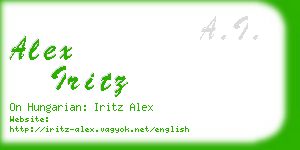 alex iritz business card